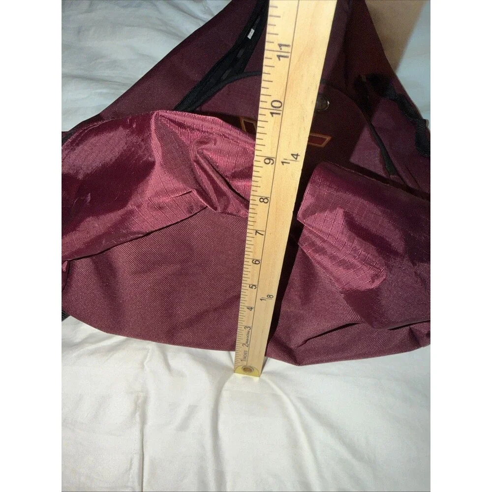 Virginia Tech VT Maroon Sling School Backpack Large Multiple Zip Pockets Unisex